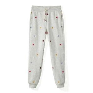 Marine Layer Women's Signature Lined Ash Heather stars Jogger Sweatpants Size S